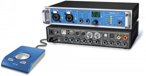 The RME Fireface UCX audio interface with the Basic Remote Control (BRC)