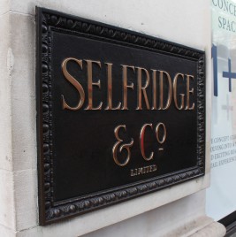 Selfridges Plaque