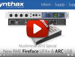 RME Fireface UFX+ - ARC USB - Video - Synthax Audio UK