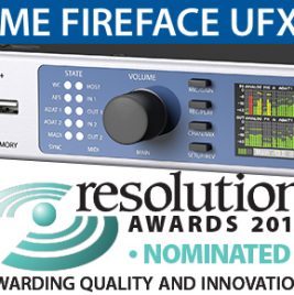 RME Fire4face UFX+ Resolution Magazine Nomination