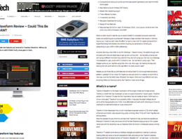 Tracktion Waveform Review By MusicTech - News Image - Synthax Audio UK