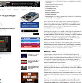 Tracktion Waveform Review By MusicTech - News Image - Synthax Audio UK