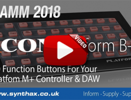 NAMM 2018 - Icon Platform B+ & OneHub Video - Synthax Audio UK