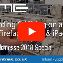 RME Fireface UFX II - Recording with an iPad - Musikmesse - Synthax Audio UK