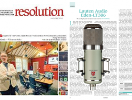 Lauten Audio Eden LT-386 Microphone - Resolution Magazine review - Synthax Audio UK