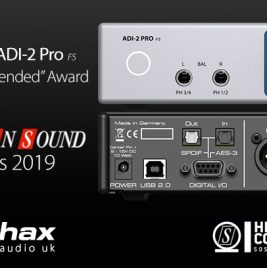 RME ADI-2 Pro FS - Sound Awards 2019 - Synthax Audio UK