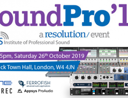 Join us at SoundPro 2019 - Synthax Audio UK