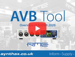 RME AVB Tool - NAMM 2020 Video - Synthax Audio UK