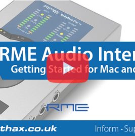 RME Interfaces - Getting Started Videos - Synthax Audio UK