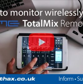 Wireless Monitoring with an RME Babyface Pro and iPad - TotalMix Remote - Synthax Audio UK