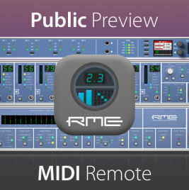 RME MIDI Remote 64-Bit Preview - News Image - Synthax Audio UK