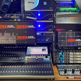 Calrec Ross Production Services - OB Truck interior - Synthax Audio UK