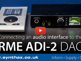 How to connect the RME ADI-2 DAC or Pro FS R to an audio interface