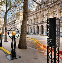 The VoiceLine immersive audio installation on London's Strand