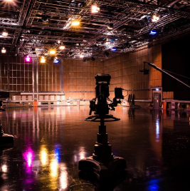 Cameras and lighting in Maidstone Studio 1