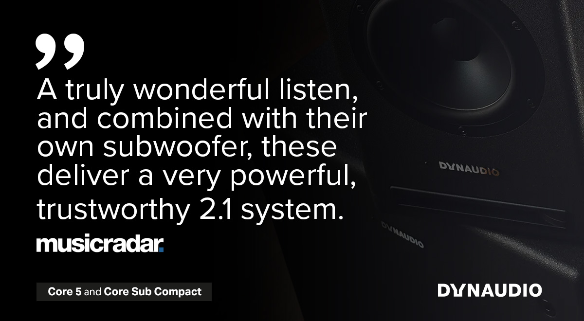 Dynaudio Core 5 musicradar review quote