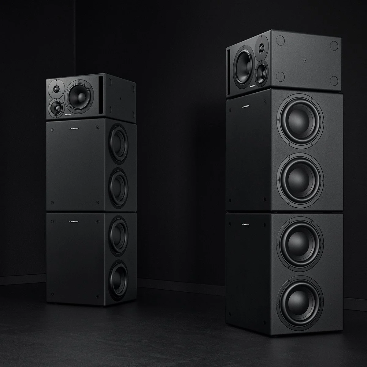 Dynaudio Master Stack (2 x Core 47 on top of 2 x Core Subwoofers)