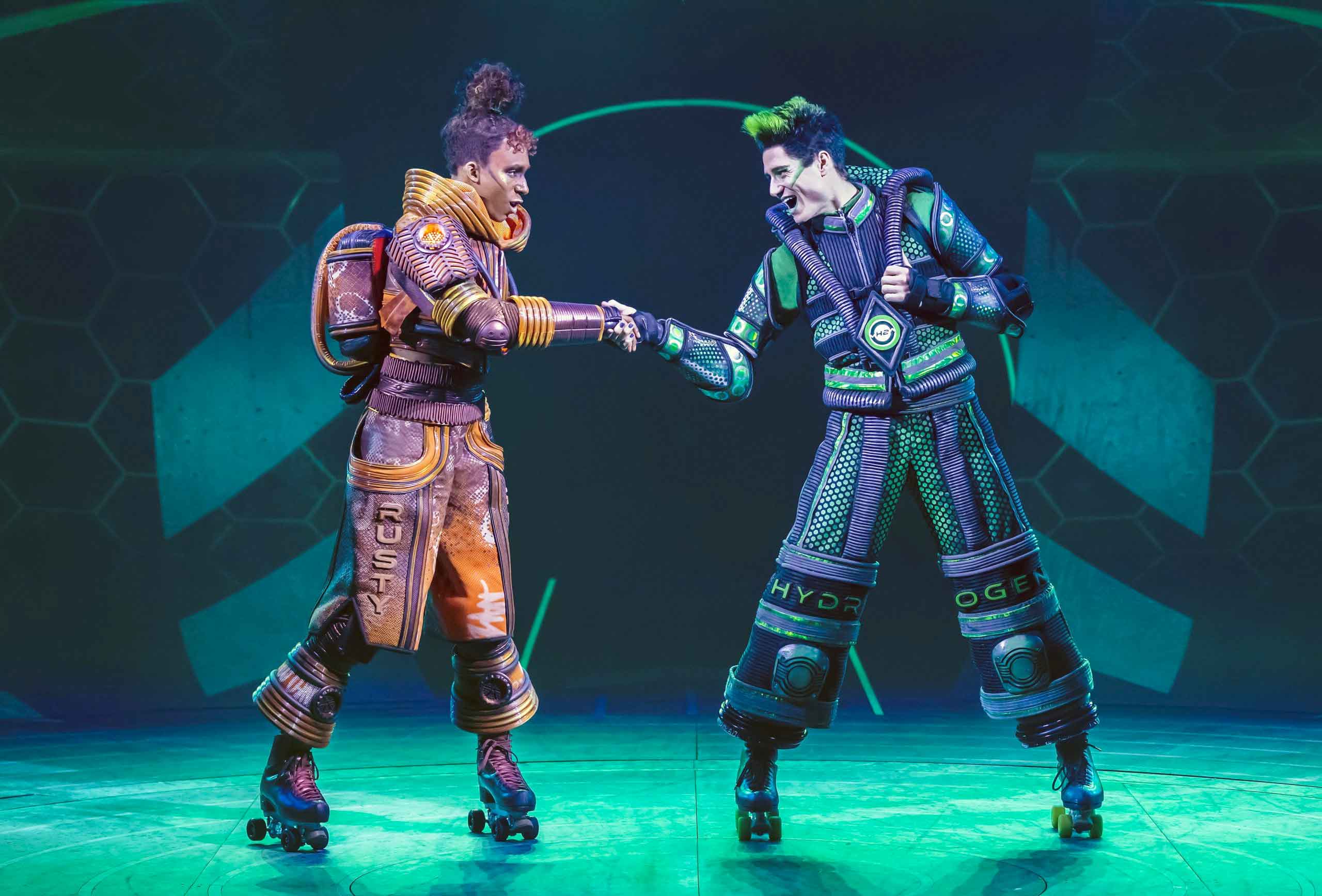 Jeevan Braich (Rusty) and Jaydon Vijn (Hydra) in Starlight Express (Photo Credit Pamela Raith)