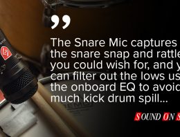 Lauten Audio Snare and Tom Mic Sound On Sound review quote