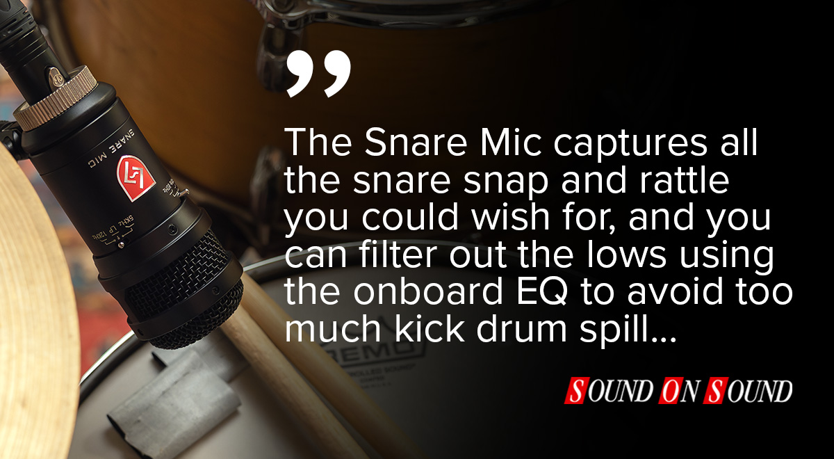 Lauten Audio Snare and Tom Mic Sound On Sound review quote