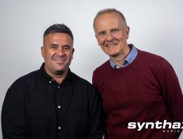 Alex Jann (left) and Martin Warr (right) of Synthax Audio UK