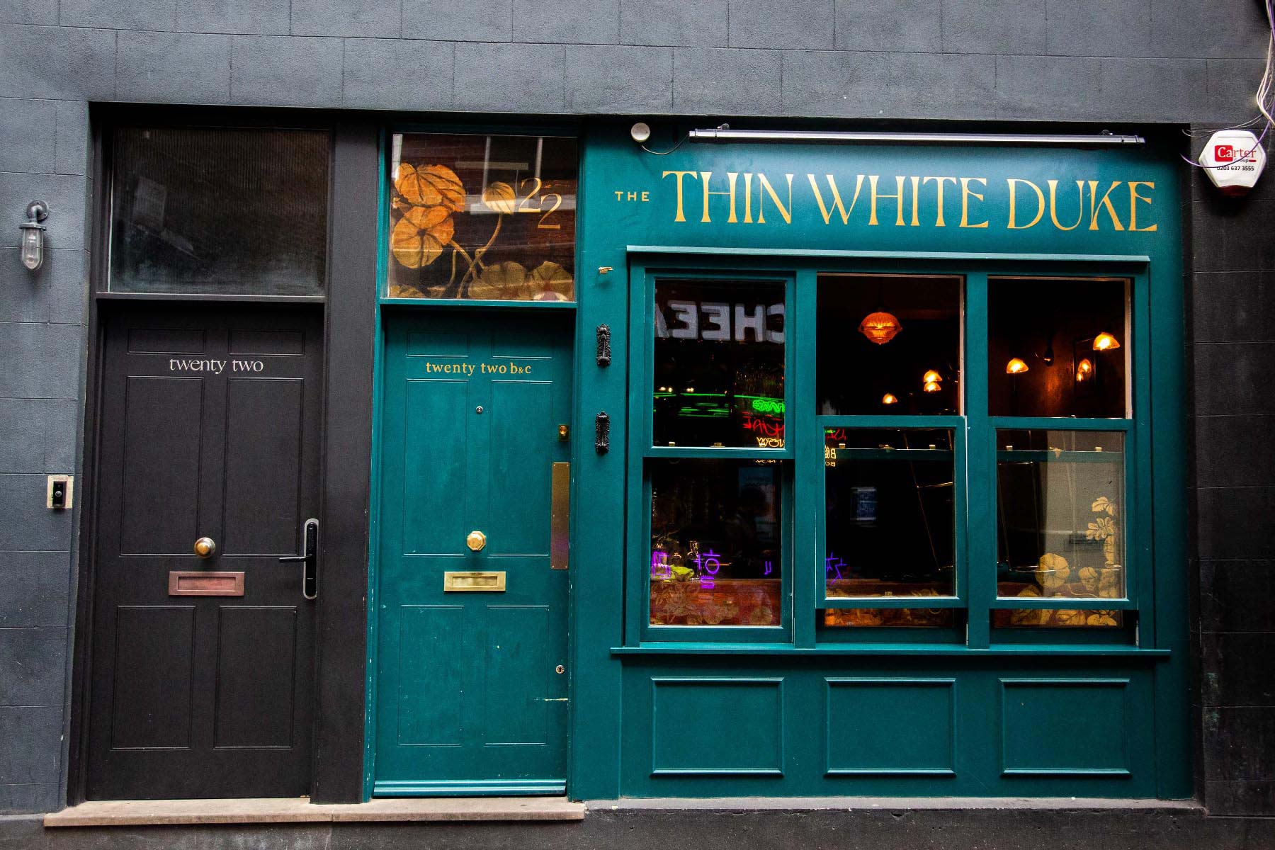 The Thin White Duke cocktail bar in Soho, London