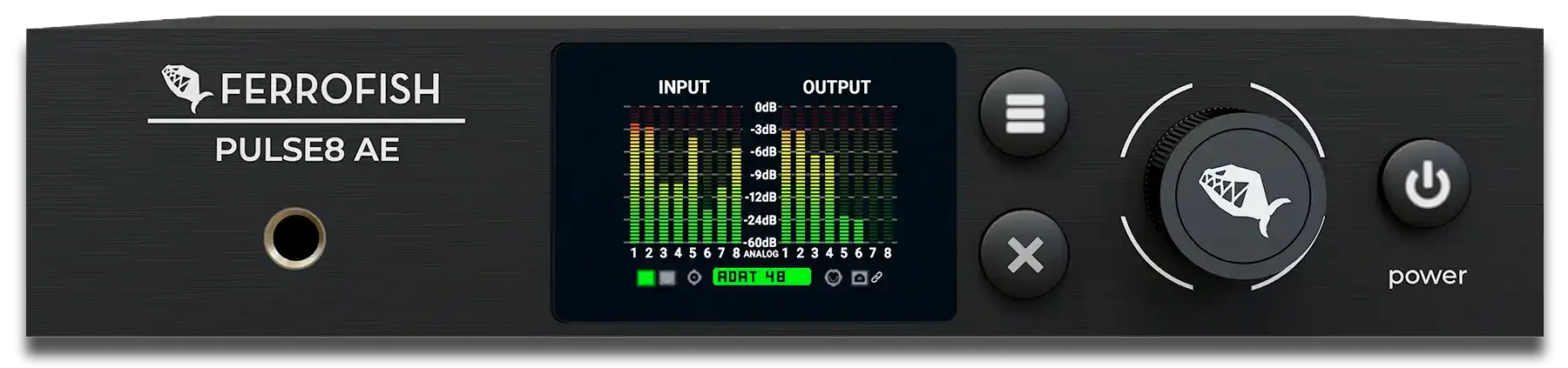 Ferrofish Pulse8 AE front panel