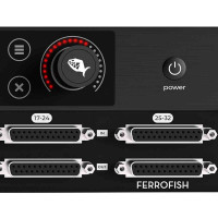 Closeup of Ferrofish A32pro Dante encoder