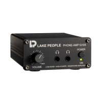 Perspective render of the Lake People G103-S MKII headphone amplifier