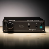 Lake People G111 MKII headphone amplifier on a desk