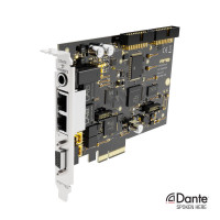 Upright render of the RME HDSPe AoX-D sound card