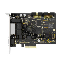 Top view of the RME HDSPe AoX-M PCIe card circuit board